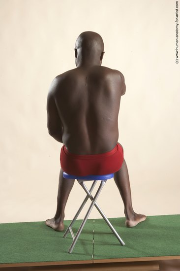 Underwear Man White Sitting poses - simple Average Short Brown Sitting poses - ALL Academic