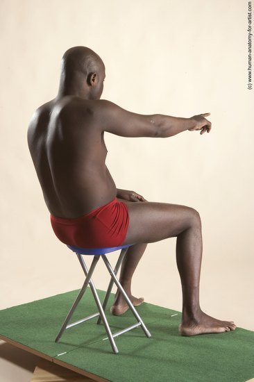 Underwear Man White Sitting poses - simple Average Short Brown Sitting poses - ALL Academic