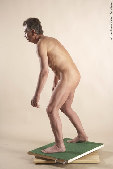 Nude Man White Standing poses - ALL Slim Short Grey Standing poses - simple Realistic