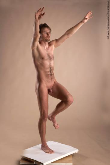 Nude Man White Standing poses - ALL Slim Short Brown Standing poses - simple Realistic