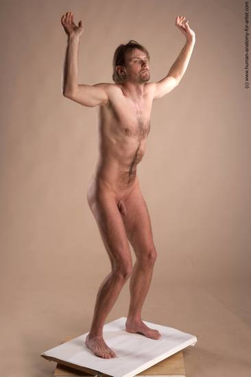 Nude Man White Standing poses - ALL Slim Short Brown Standing poses - simple Realistic