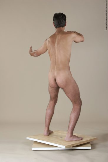 Nude Man White Standing poses - ALL Slim Short Black Standing poses - simple Realistic