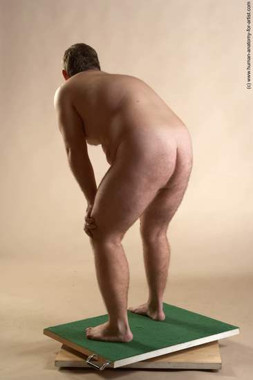 Nude Man White Standing poses - ALL Overweight Short Brown Standing poses - simple Realistic