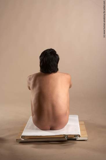 Nude Man Another Sitting poses - simple Chubby Short Black Sitting poses - ALL Realistic