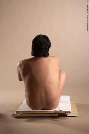 Nude Man Another Sitting poses - simple Chubby Short Black Sitting poses - ALL Realistic