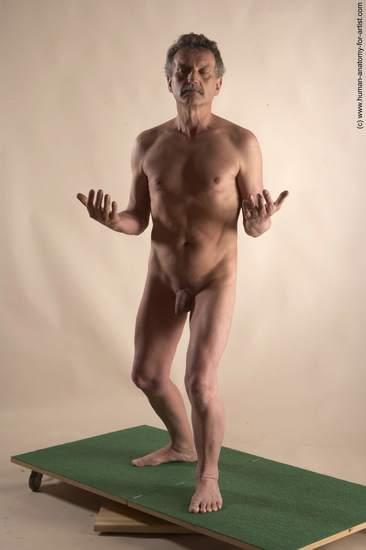 Nude Man White Standing poses - ALL Slim Short Grey Standing poses - simple Realistic