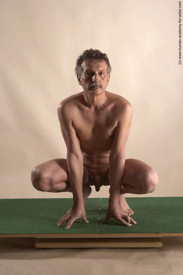 Nude Man White Slim Short Grey Sitting poses - ALL Realistic