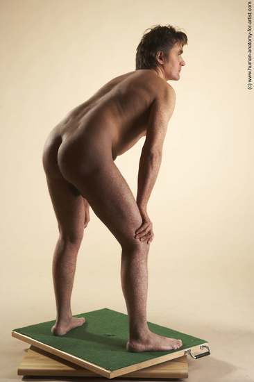 Nude Man White Standing poses - ALL Slim Short Brown Standing poses - simple Realistic