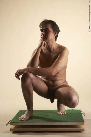 Nude Man White Laying poses - ALL Slim Short Brown Laying poses - on stomach Realistic