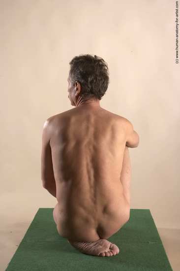 Nude Man White Kneeling poses - ALL Slim Short Grey Kneeling poses - on one knee Realistic