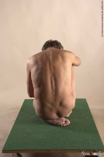 Nude Man White Kneeling poses - ALL Slim Short Grey Kneeling poses - on one knee Realistic