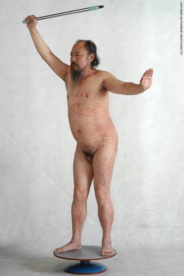 and more Nude Man Asian Standing poses - ALL Chubby Bald Black Standing poses - simple Realistic