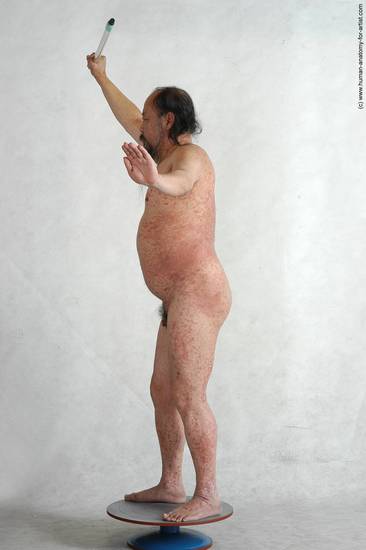 and more Nude Man Asian Standing poses - ALL Chubby Bald Black Standing poses - simple Realistic