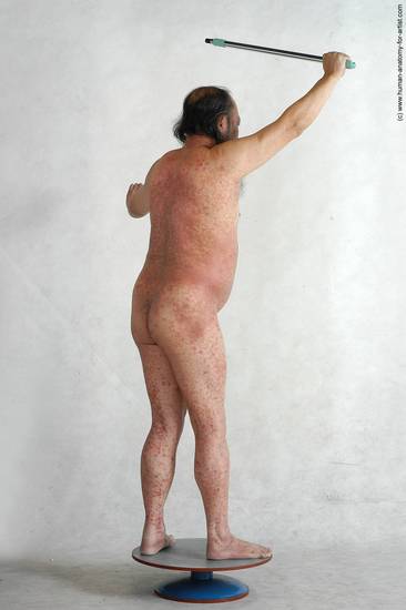 and more Nude Man Asian Standing poses - ALL Chubby Bald Black Standing poses - simple Realistic