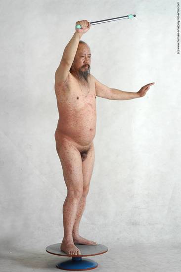 and more Nude Man Asian Standing poses - ALL Chubby Bald Black Standing poses - simple Realistic