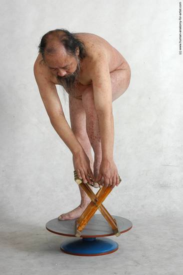 and more Nude Man Asian Standing poses - ALL Chubby Bald Standing poses - bend over Black Realistic