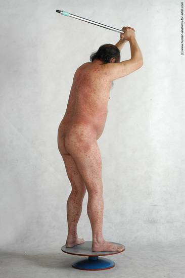 and more Nude Man Asian Standing poses - ALL Chubby Bald Black Standing poses - simple Realistic