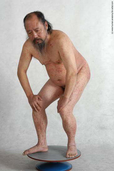 and more Nude Man Asian Standing poses - ALL Chubby Bald Black Standing poses - simple Realistic