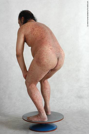 and more Nude Man Asian Standing poses - ALL Chubby Bald Black Standing poses - simple Realistic