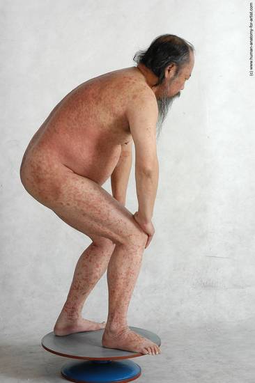 and more Nude Man Asian Standing poses - ALL Chubby Bald Black Standing poses - simple Realistic