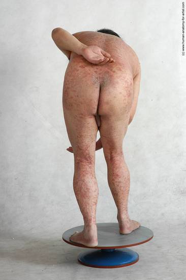 and more Nude Man Asian Standing poses - ALL Chubby Bald Black Standing poses - simple Realistic