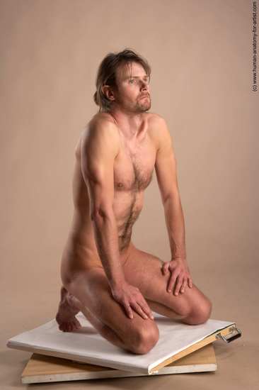 Nude Man White Standing poses - ALL Slim Short Brown Standing poses - bend over Realistic