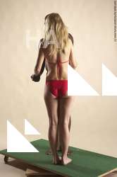 Underwear Woman - Man Black Standing poses - ALL Average Bald Standing poses - simple Academic