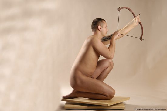 Nude Man White Standing poses - ALL Average Short Brown Standing poses - simple Realistic