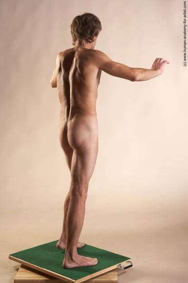 Nude Man White Standing poses - ALL Slim Short Grey Standing poses - simple Realistic