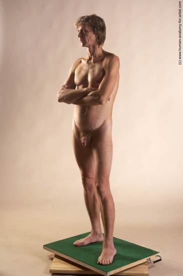 Nude Man White Standing poses - ALL Slim Short Grey Standing poses - simple Realistic