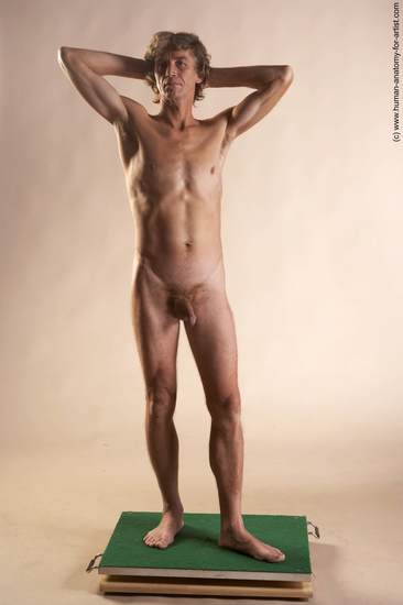 Nude Man White Standing poses - ALL Slim Short Grey Standing poses - simple Realistic