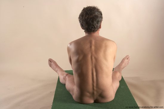 Nude Man White Sitting poses - simple Slim Short Grey Sitting poses - ALL Realistic