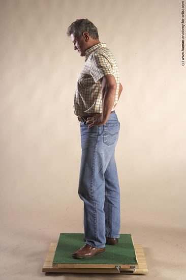 Casual Man White Standing poses - ALL Slim Short Grey Standing poses - simple Academic