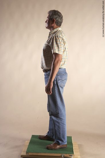 Casual Man White Standing poses - ALL Slim Short Grey Standing poses - simple Academic