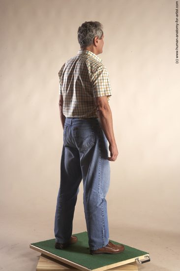 Casual Man White Standing poses - ALL Slim Short Grey Standing poses - simple Academic