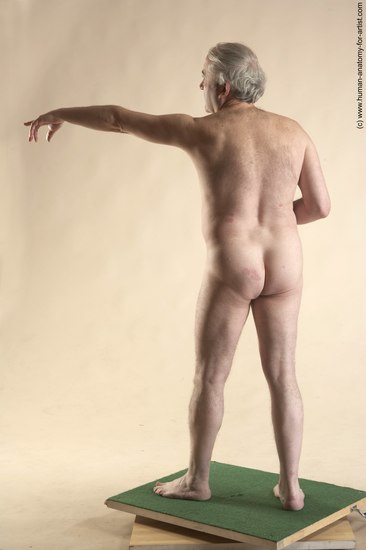 Nude Man White Standing poses - ALL Average Bald Grey Standing poses - simple Realistic