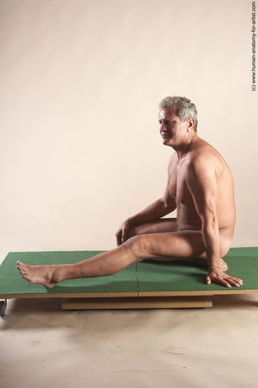 Nude Man White Kneeling poses - ALL Slim Short Grey Kneeling poses - on one knee Realistic