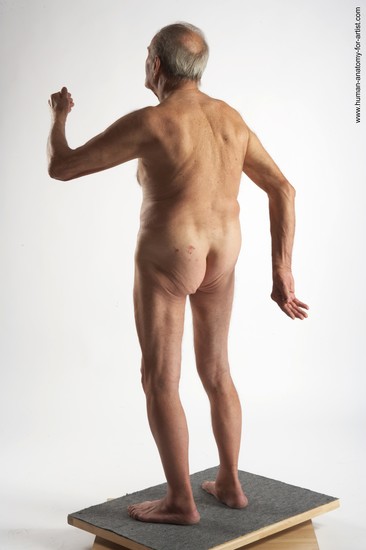 and more Nude Man White Standing poses - ALL Slim Bald Grey Standing poses - simple Realistic