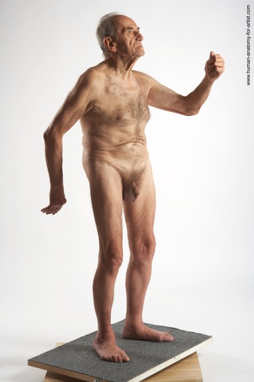 and more Nude Man White Standing poses - ALL Slim Bald Grey Standing poses - simple Realistic