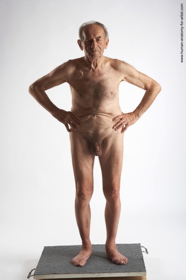 and more Nude Man White Standing poses - ALL Slim Bald Grey Standing poses - simple Realistic