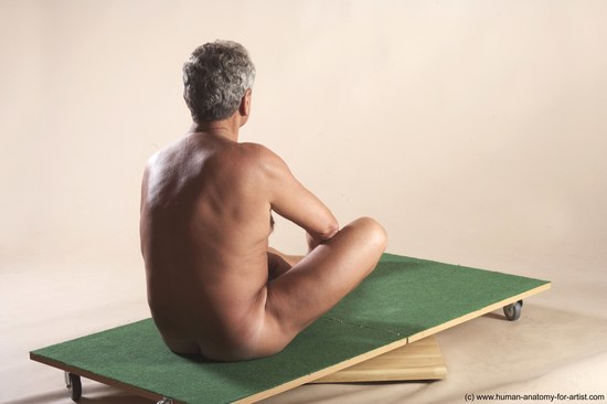 Nude Man White Sitting poses - simple Slim Short Grey Sitting poses - ALL Realistic