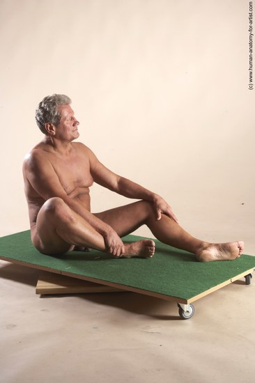 Nude Man White Sitting poses - simple Slim Short Grey Sitting poses - ALL Realistic