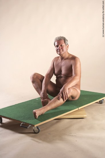 Nude Man White Sitting poses - simple Slim Short Grey Sitting poses - ALL Realistic