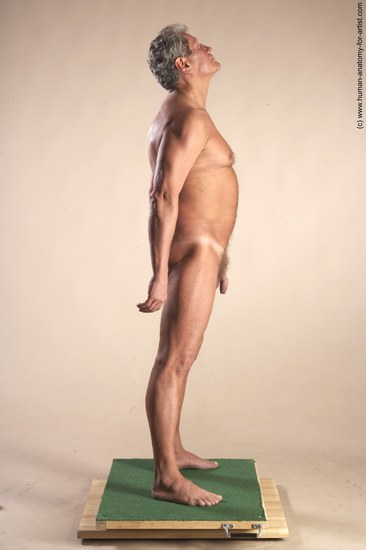 Nude Man White Standing poses - ALL Slim Short Grey Standing poses - simple Realistic