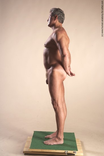 Nude Man White Standing poses - ALL Slim Short Grey Standing poses - simple Realistic