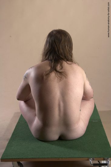 Nude Man White Sitting poses - simple Average Long Brown Sitting poses - ALL Realistic