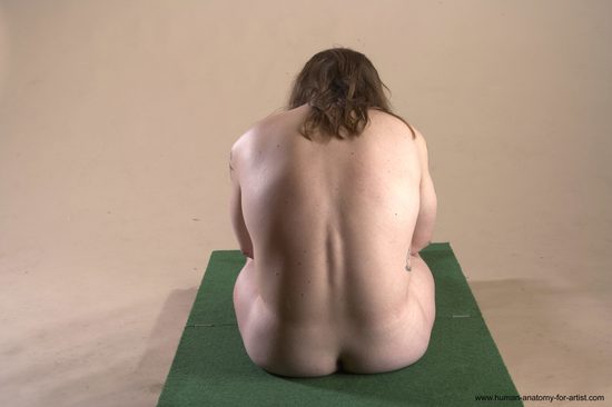 Nude Man White Sitting poses - simple Average Long Brown Sitting poses - ALL Realistic