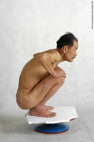 and more Nude Man Asian Standing poses - ALL Slim Short Black Standing poses - simple Realistic