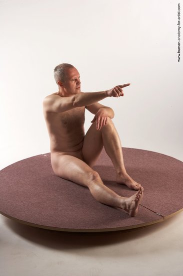 Nude Man White Sitting poses - simple Slim Short Grey Sitting poses - ALL Realistic