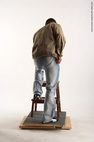 Casual Man White Standing poses - ALL Muscular Short Brown Standing poses - simple Academic